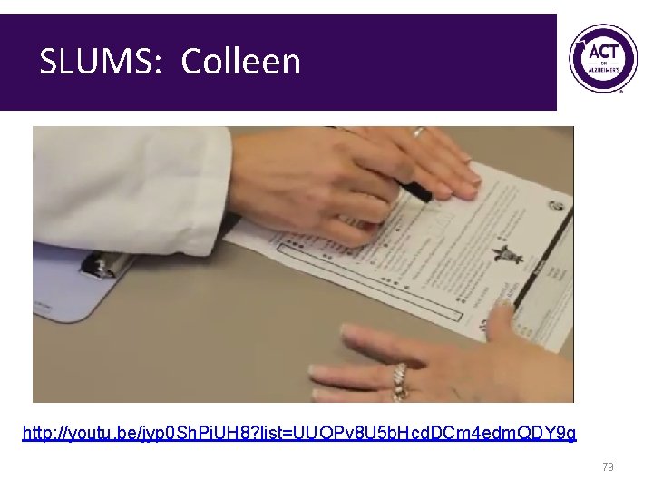 SLUMS: Colleen http: //youtu. be/jyp 0 Sh. Pi. UH 8? list=UUOPv 8 U 5