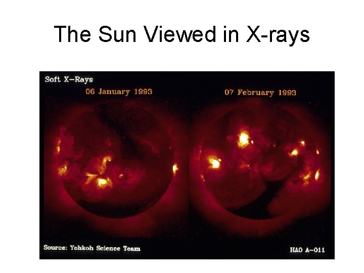 The Sun Viewed in X-rays 