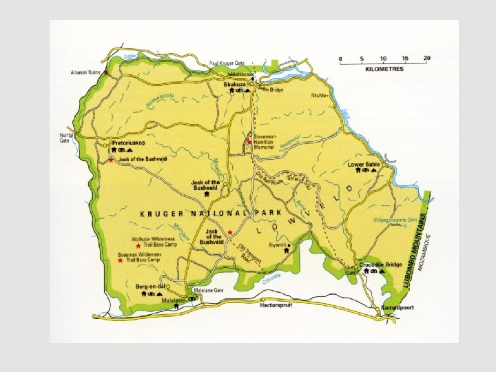 KNP – map of the south part 
