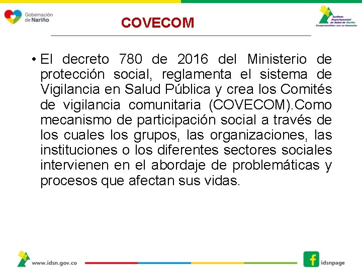 COVECOM • El decreto 780 de 2016 del Ministerio de protección social, reglamenta el