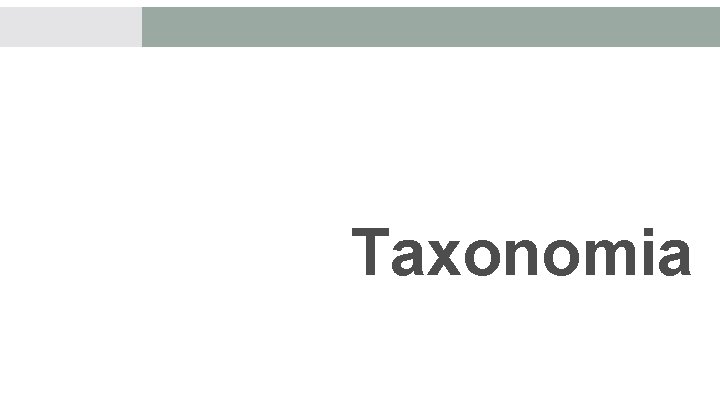 Taxonomia 