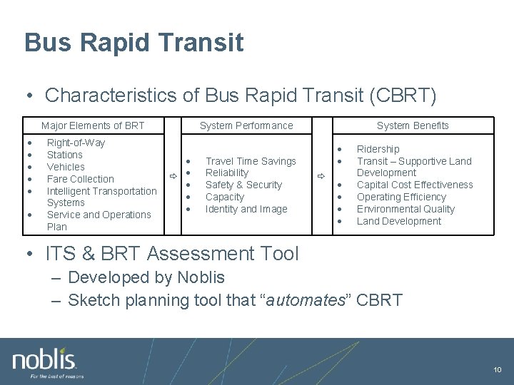 Bus Rapid Transit • Characteristics of Bus Rapid Transit (CBRT) Major Elements of BRT