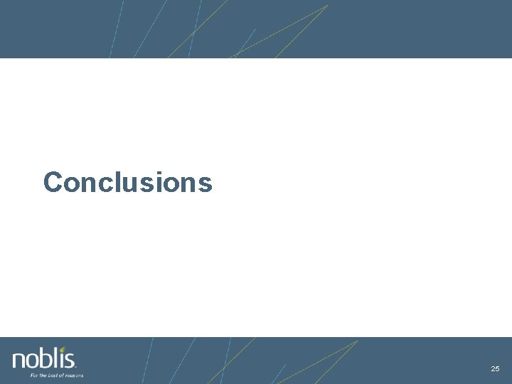 Conclusions 25 