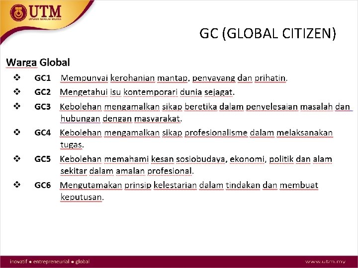 GC (GLOBAL CITIZEN) 