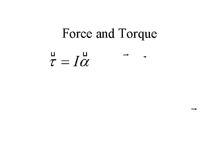 Force and Torque 