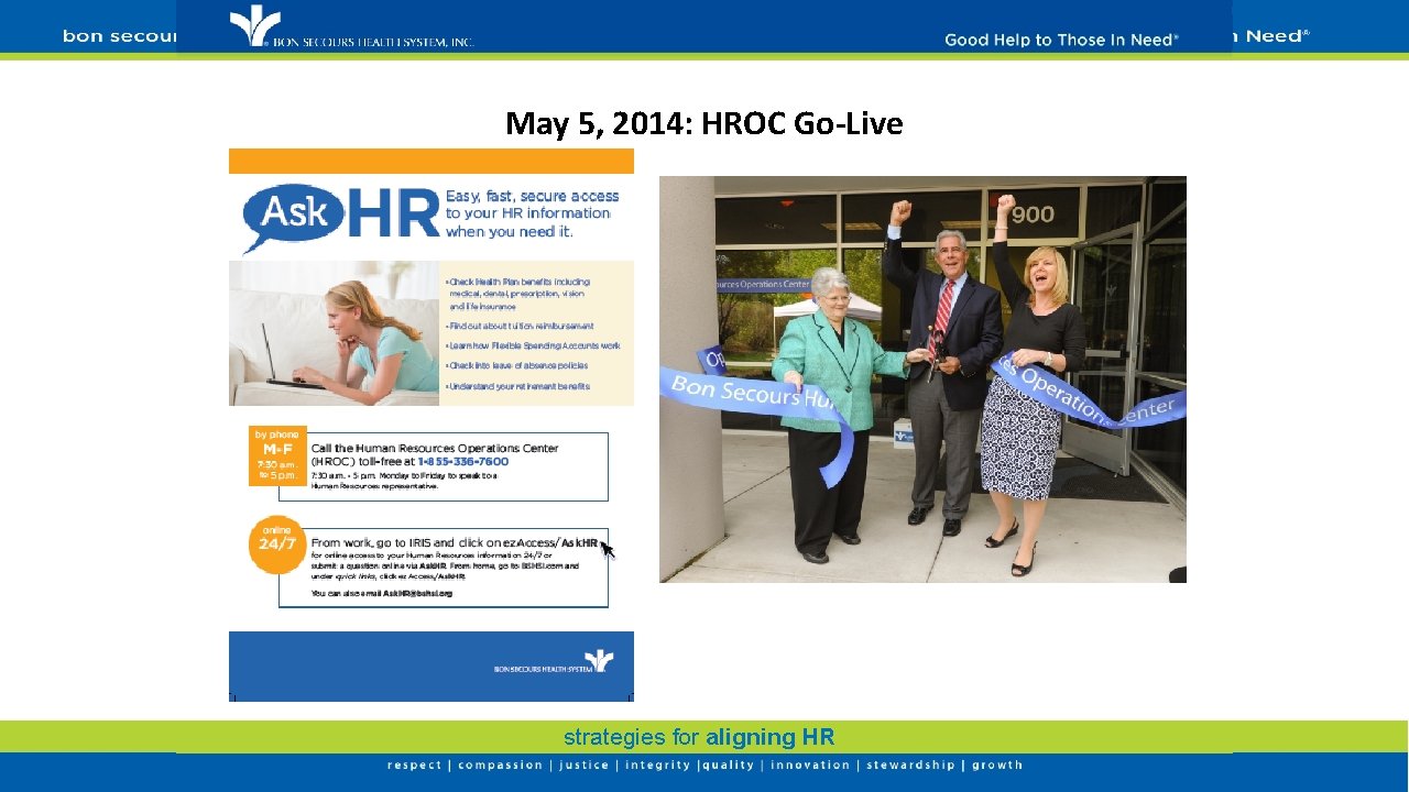 May 5, 2014: HROC Go-Live strategies for aligning HR 