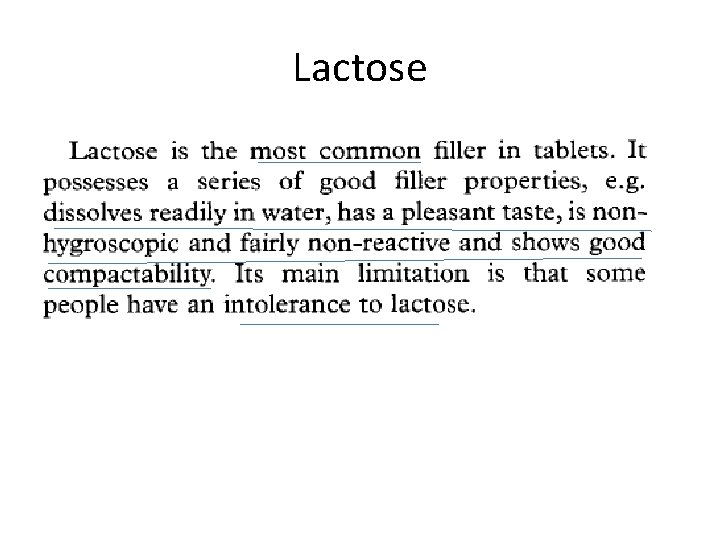 Lactose 