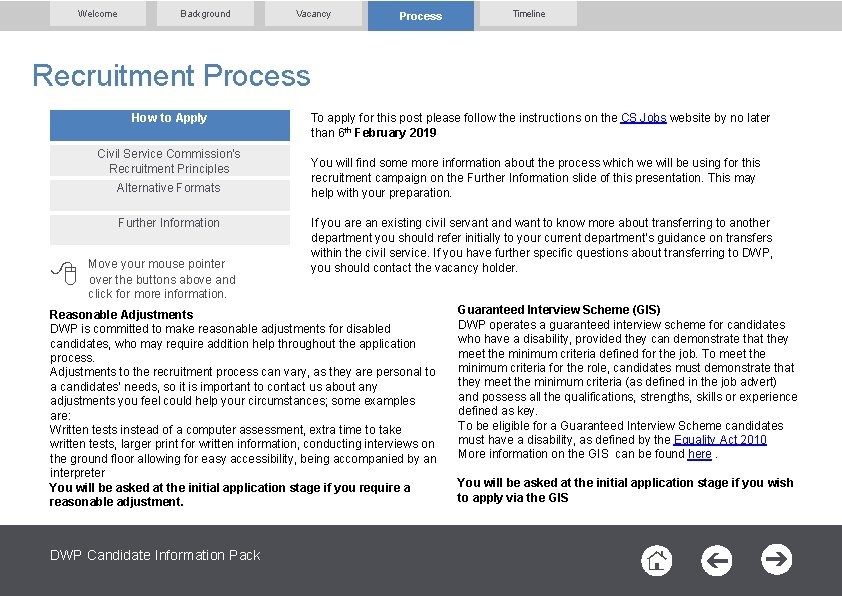 Welcome Background Vacancy Process Timeline Recruitment Process How to Apply Civil Service Commission’s Recruitment Welcome Background Vacancy Process Timeline Recruitment Process How to Apply Civil Service Commission’s Recruitment