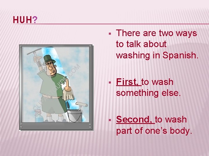 Los verbos reflexivos REFLEXIVE VERBS In this presentation