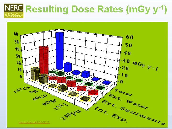 Resulting Dose Rates (m. Gy y-1) www. ceh. ac. uk/PROTECT 