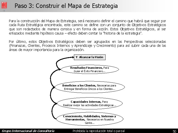 Paso 3: Construir el Mapa de Estrategia Para la construcción del Mapa de Estrategia,