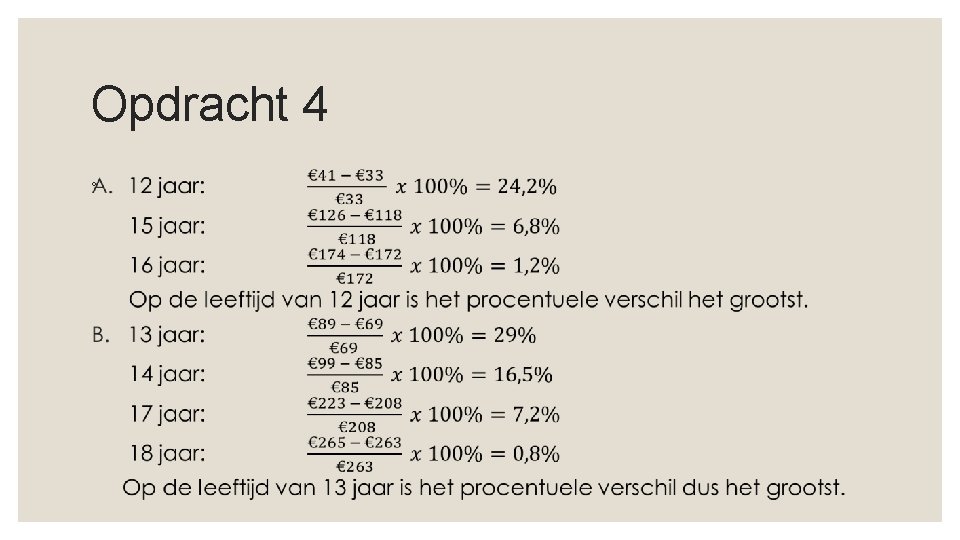 Opdracht 4 ◦ 