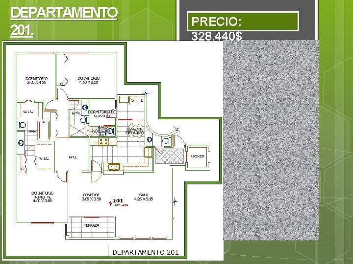 DEPARTAMENTO 201. PRECIO: 328. 440$ 