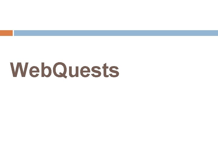 Web. Quests 