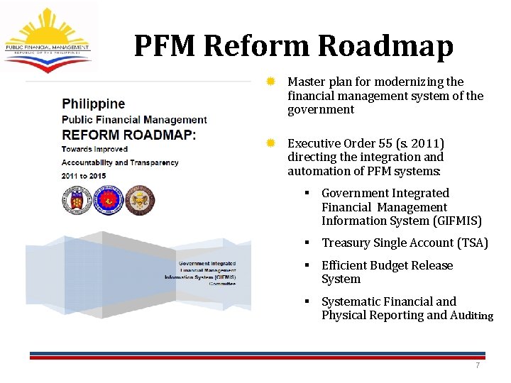 PFM Reform Roadmap ® Master plan for modernizing the financial management system of the PFM Reform Roadmap ® Master plan for modernizing the financial management system of the