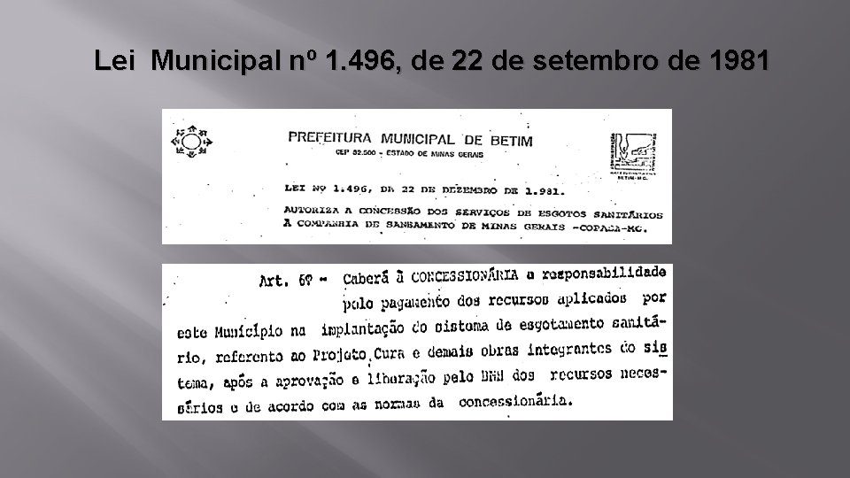 Lei Municipal nº 1. 496, de 22 de setembro de 1981 