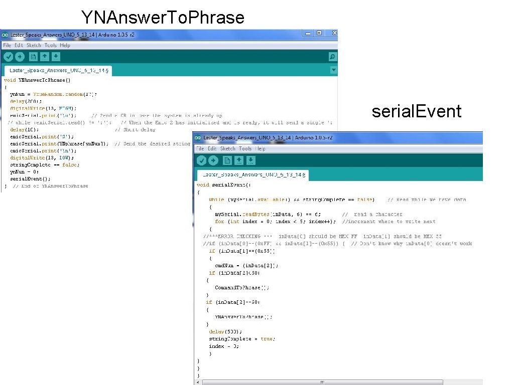 YNAnswer. To. Phrase serial. Event YNAnswer. To. Phrase serial. Event