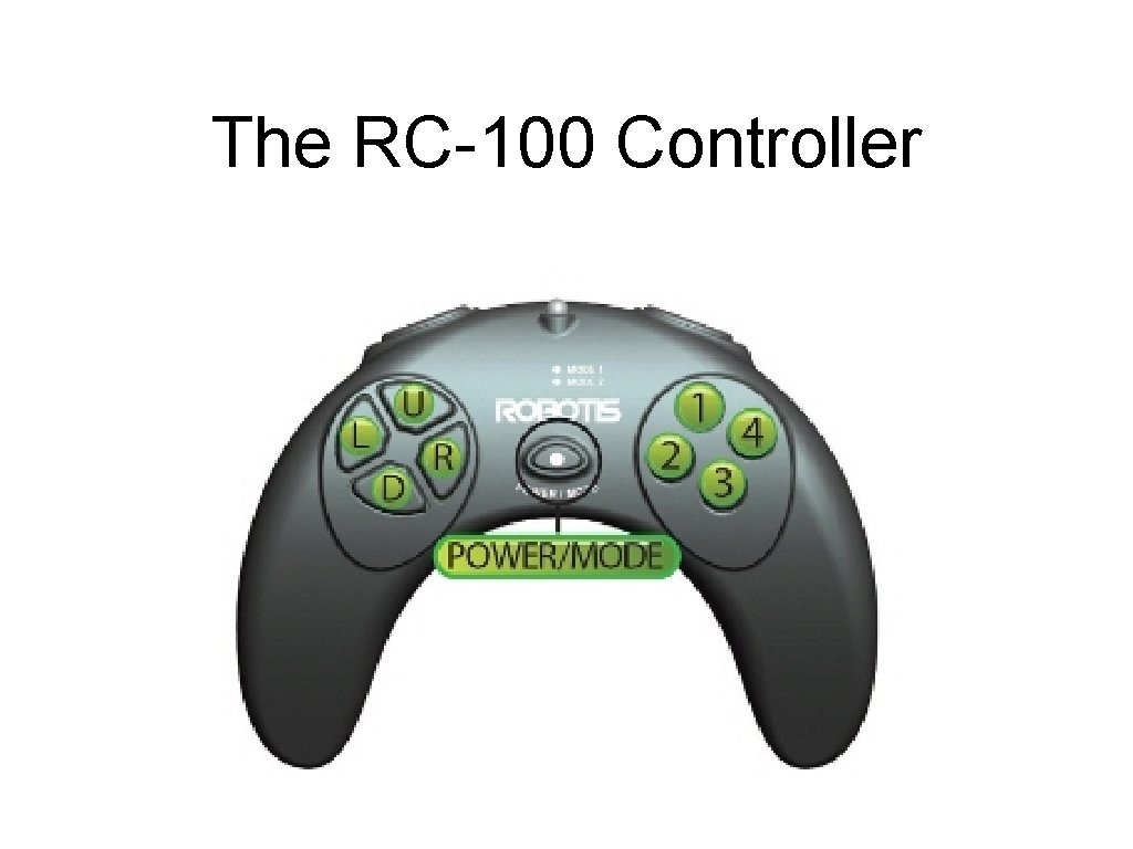 The RC-100 Controller The RC-100 Controller