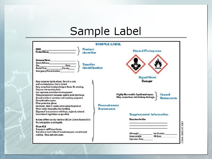 Sample Label 