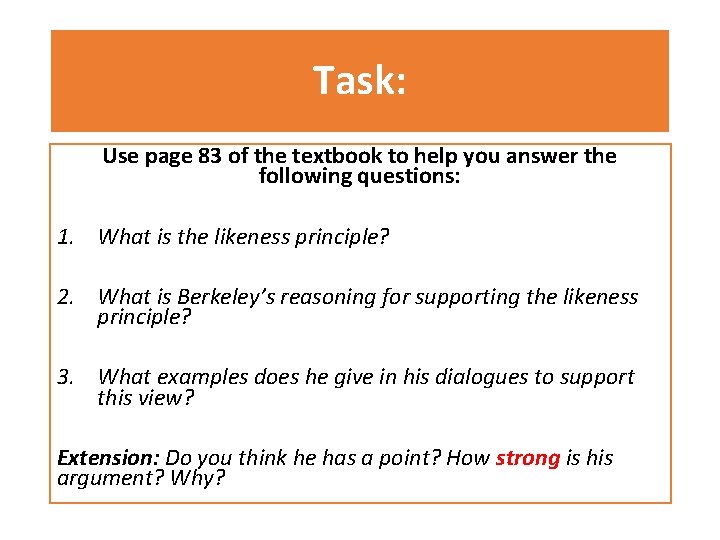 Task: Use page 83 of the textbook to help you answer the following questions: