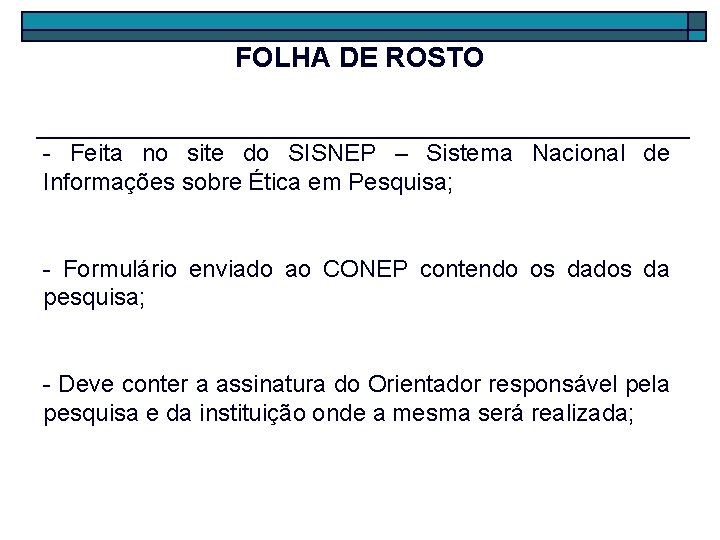 FOLHA DE ROSTO - Feita no site do SISNEP – Sistema Nacional de Informações