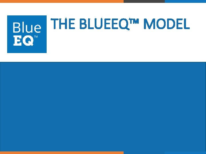 THE BLUEEQ™ MODEL © 2017 Blue. EQ. All rights reserved. 27 