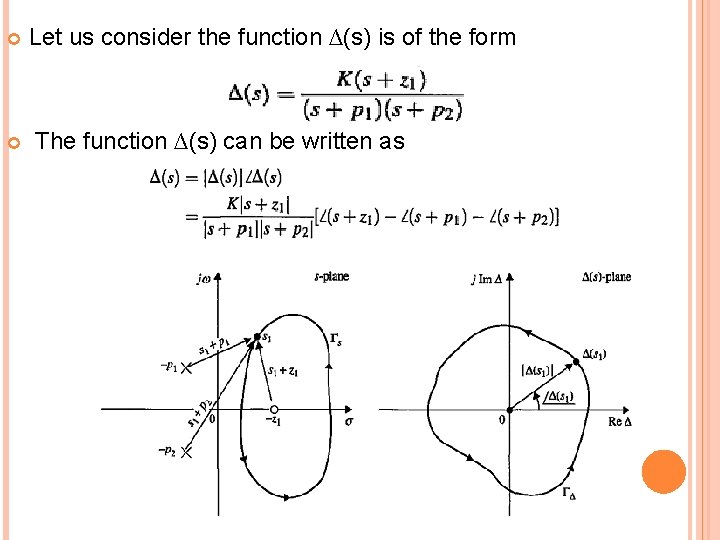 Let us consider the function ∆(s) is of the form The function ∆(s)