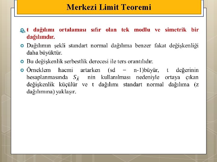 Merkezi Limit Teoremi 