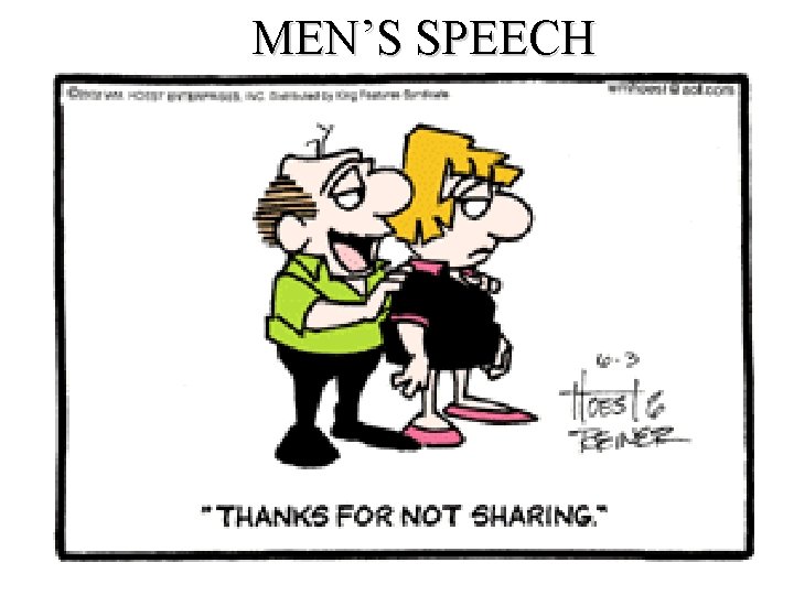 MEN’S SPEECH 