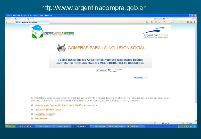 http: //www. argentinacompra. gob. ar 