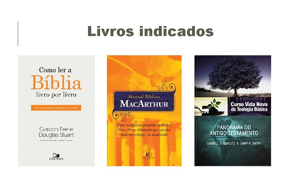 Livros indicados Livros indicados
