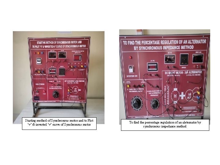 Starting method of Synchronous motor and to Plot ‘v’ & inverted ‘v’ curve of