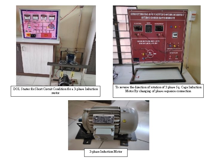 DOL Starter for Short Circuit Condition for a 3 -phase Induction motor To reverse