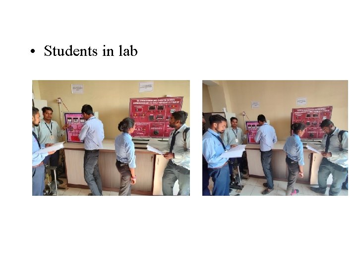  • Students in lab 