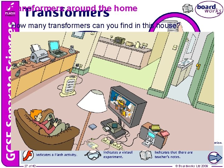 Transformers around the home How many transformers can you find in this house? 27