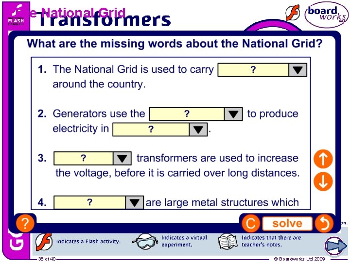 The National Grid 36 of 40 © Boardworks Ltd 2009 