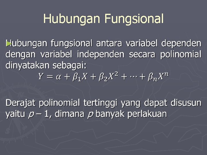 Hubungan Fungsional ► 