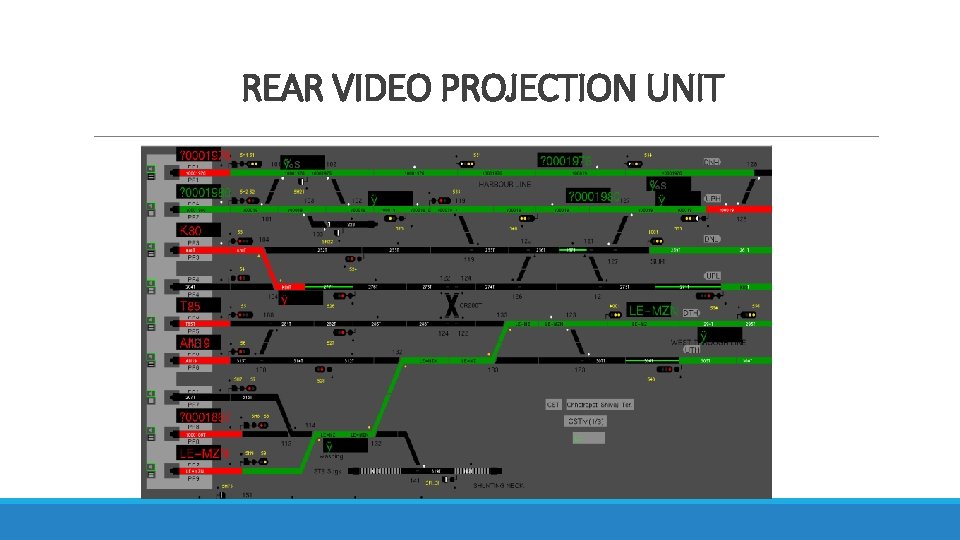 REAR VIDEO PROJECTION UNIT 
