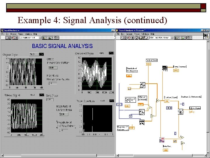 Example 4: Signal Analysis (continued) 