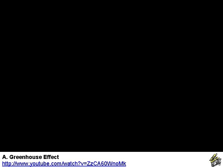 A. Greenhouse Effect http: //www. youtube. com/watch? v=Zz. CA 60 Wno. Mk 