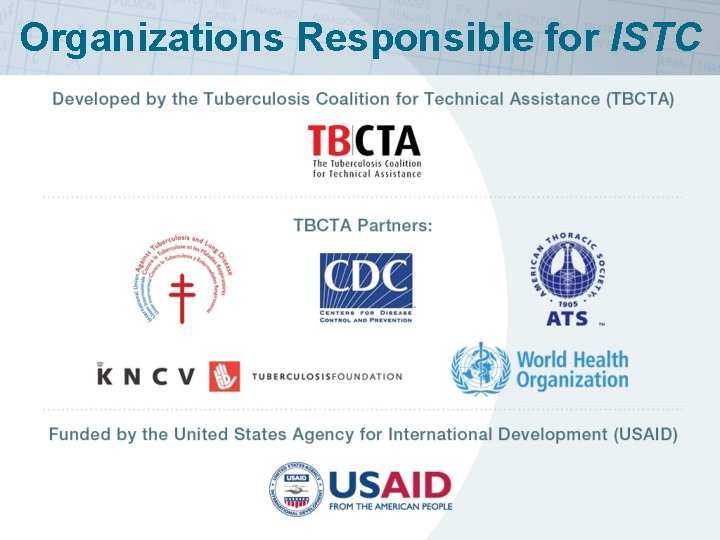 Organizations Responsible for ISTC 