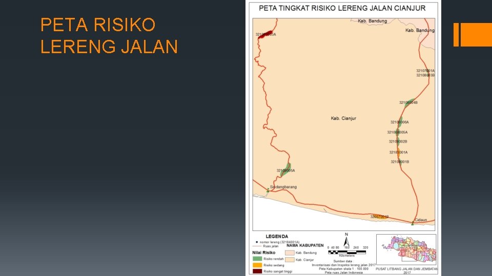 PETA RISIKO LERENG JALAN 