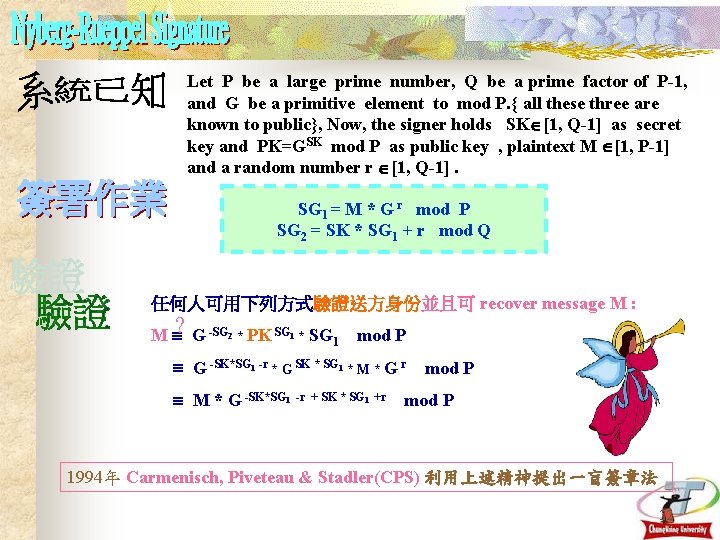 Let P be a large prime number, Q be a prime factor of P-1,