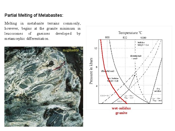 Partial Melting of Metabasites: Melting in metabasite terrains commonly, however, begins at the granite