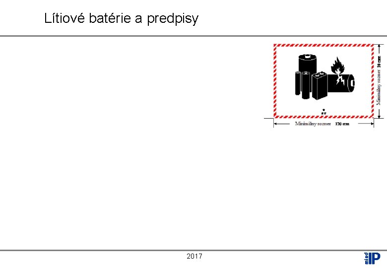 Lítiové batérie a predpisy 2017 