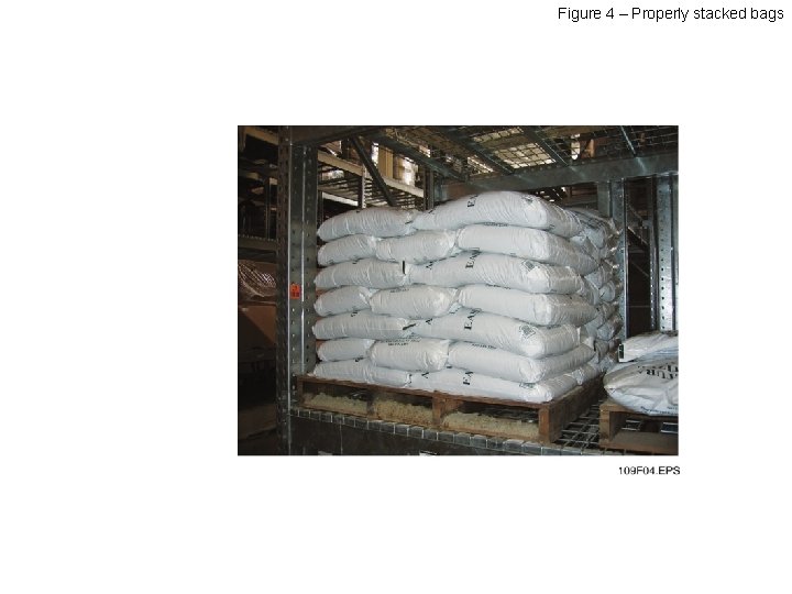 Figure 4 – Properly stacked bags 