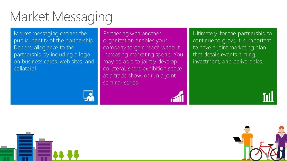 Market Messaging Market messaging defines the public identity of the partnership. Declare allegiance to Market Messaging Market messaging defines the public identity of the partnership. Declare allegiance to