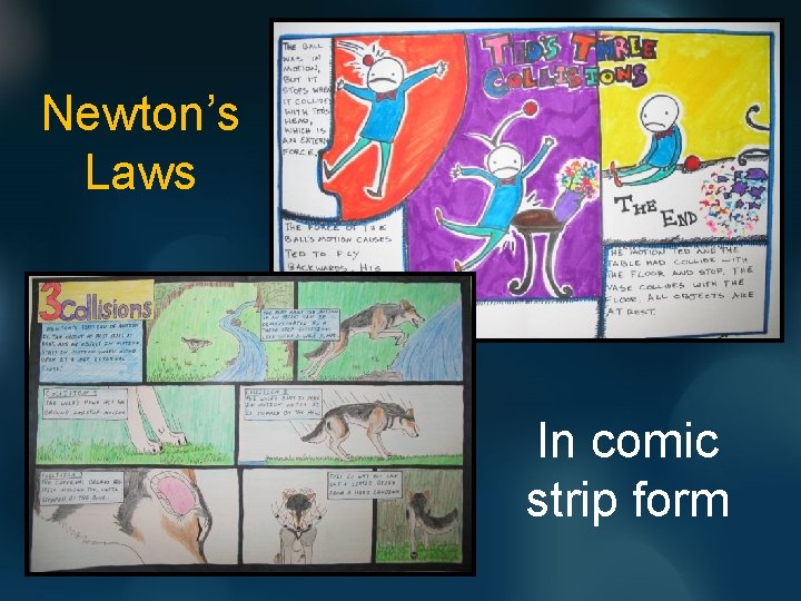 Newton’s Laws In comic strip form 