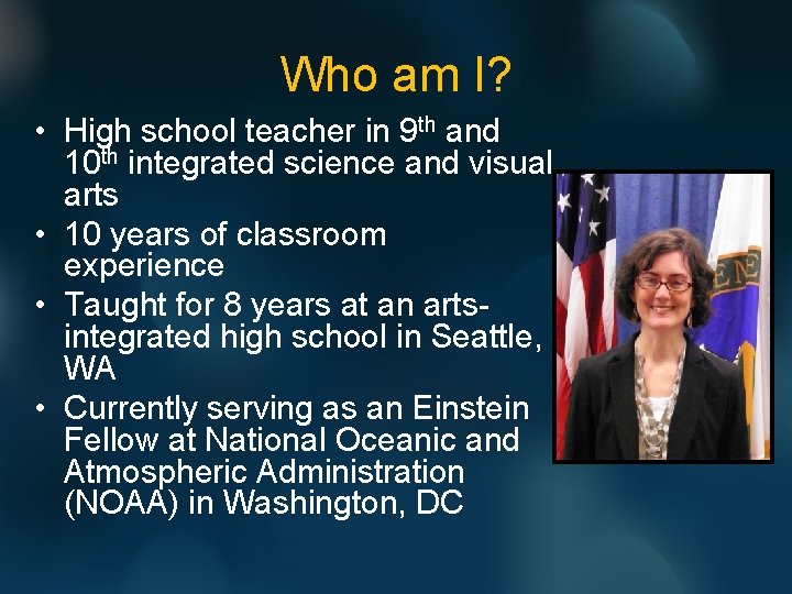 Who am I? • High school teacher in 9 th and 10 th integrated