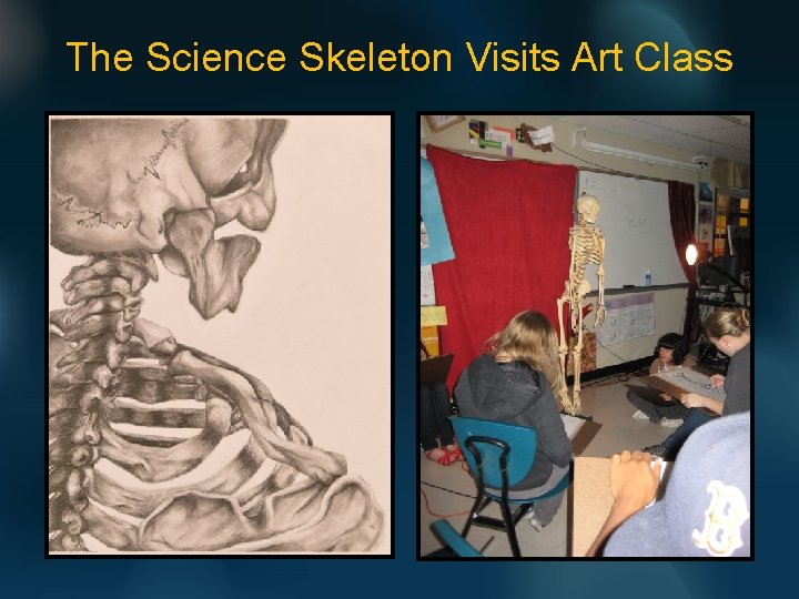 The Science Skeleton Visits Art Class 